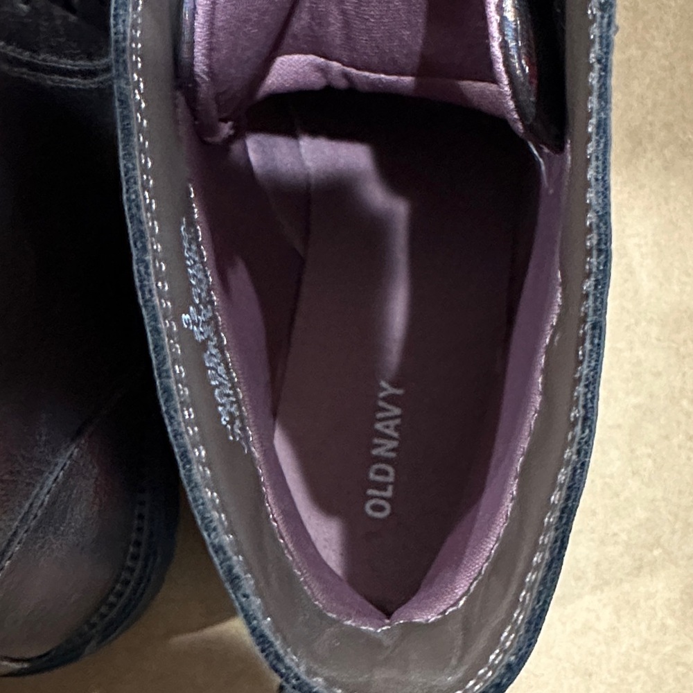 Old Navy Kids Iridescent Lace-Up Boots - Picture 6 of 6